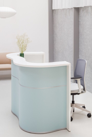 petit comptoir d'accueil design WAVE