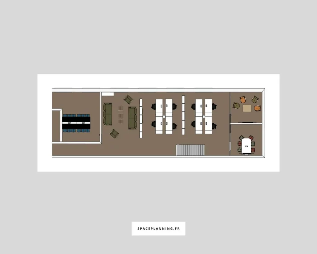 Space planning - Aménagement bureaux Vienne - plans 2D