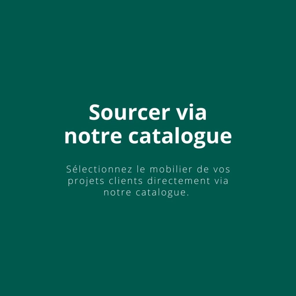 Sourcer via notre catalogue Space Planning