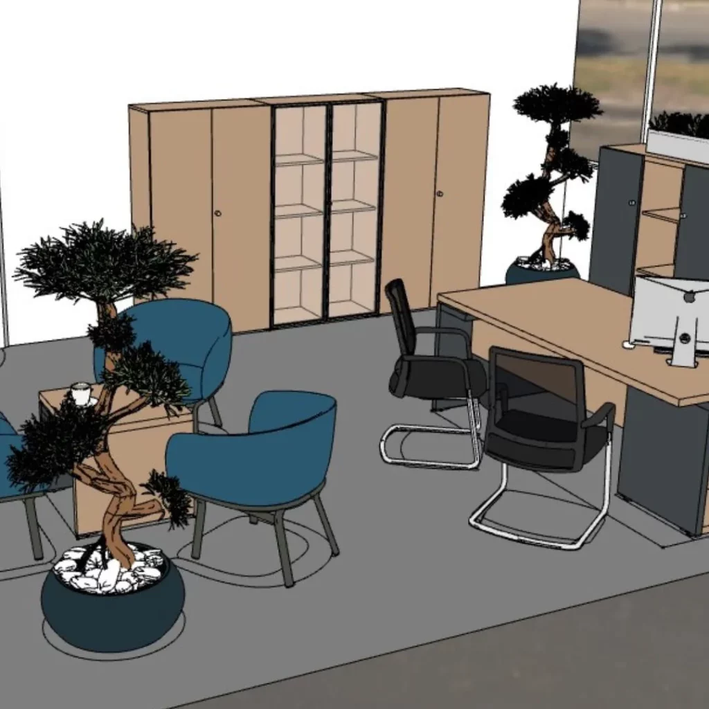 Aménagement de bureau projet 65 - Space Planning