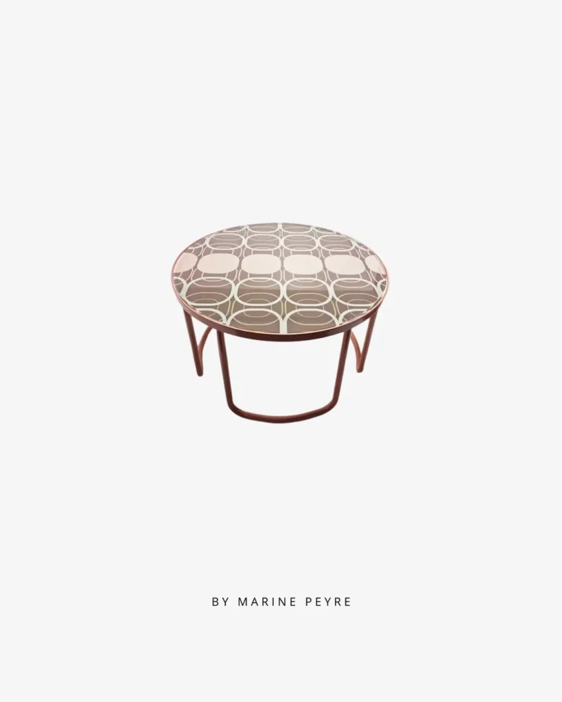 Table basse en métal Remake