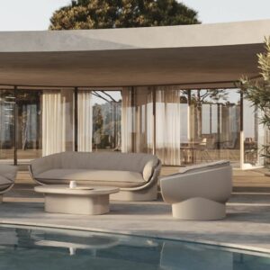 Ensemble salon exterieur design Luna