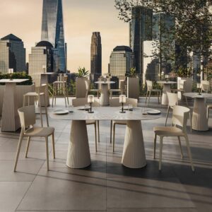 Table exterieure tubulaire GATSBY