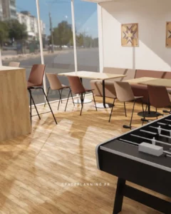 Espace restauration et détente Cap Sécurité