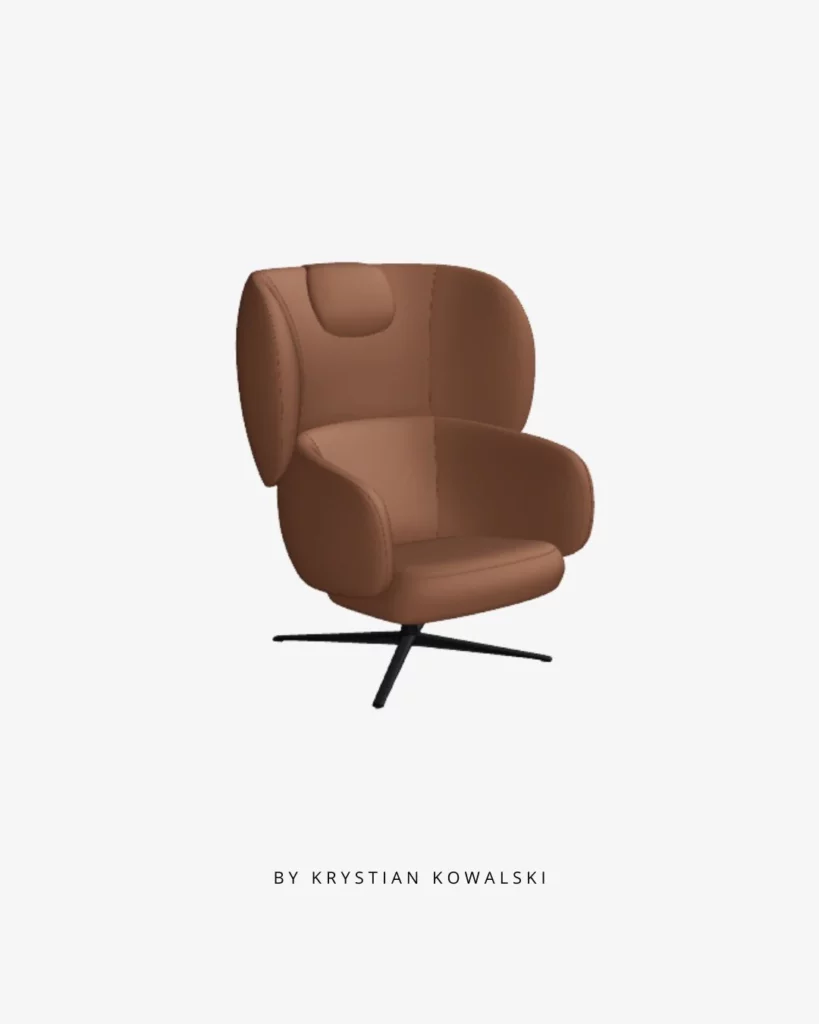 Fauteuil haut cuir Grace 2