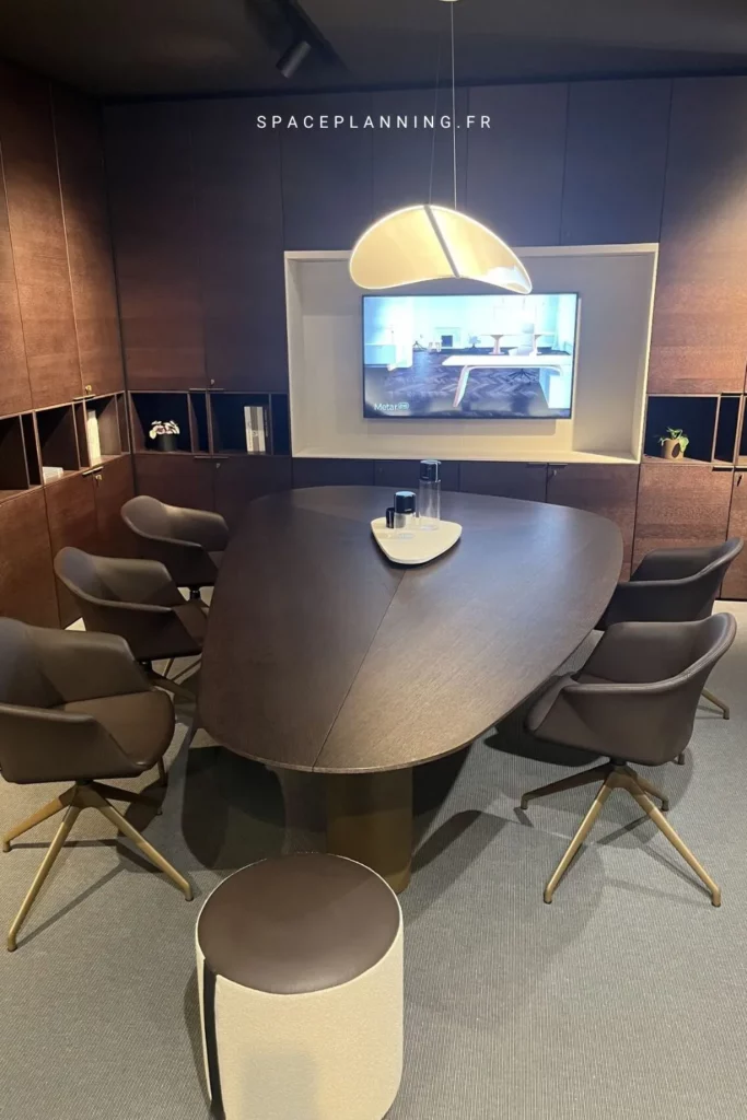 Table de réunion forme organique Sile