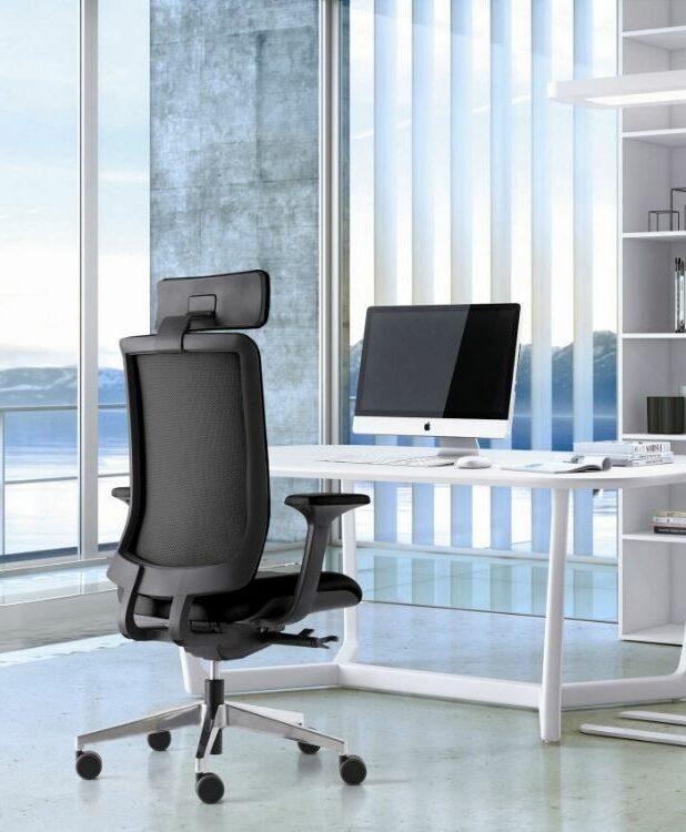 Fauteuil de direction résille noir Wi Max Dir