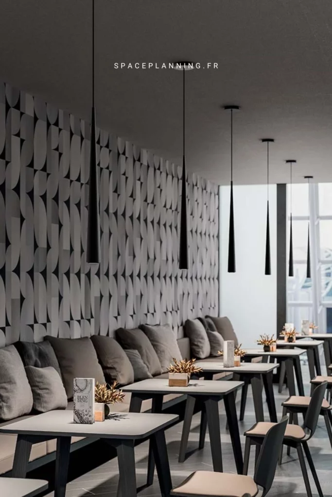 Suspension design noir - Drink