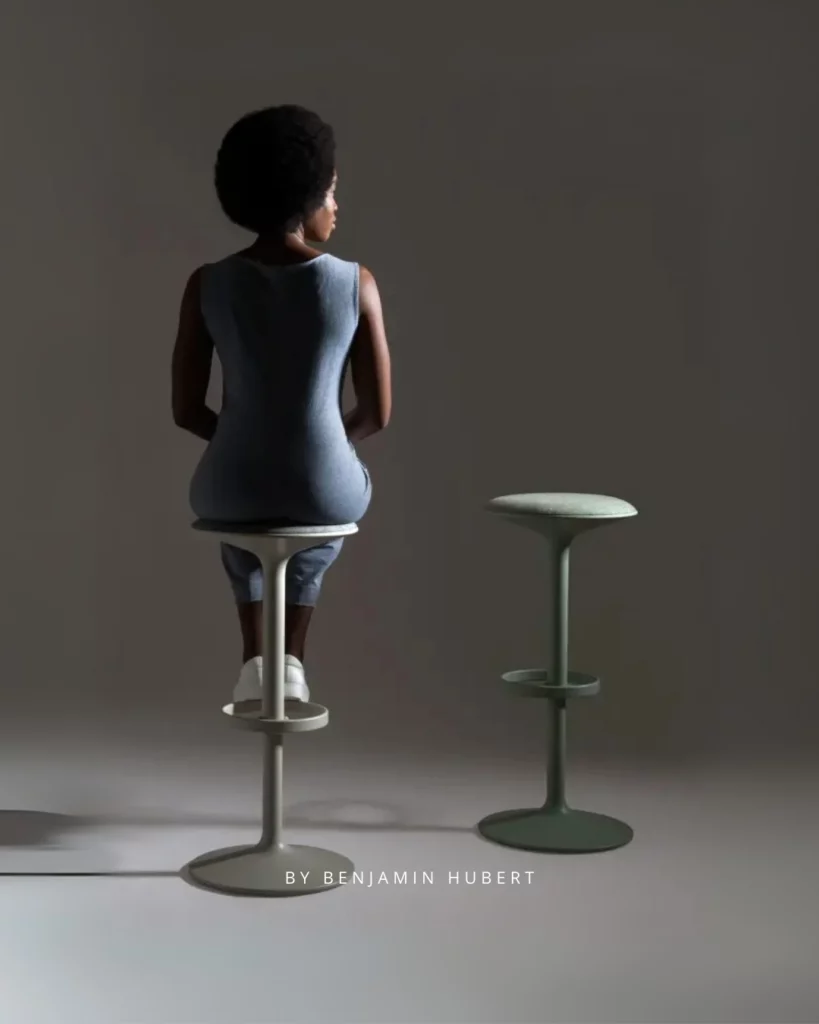 Tabouret réglable en hauteur Hula - Benjamin Hubert