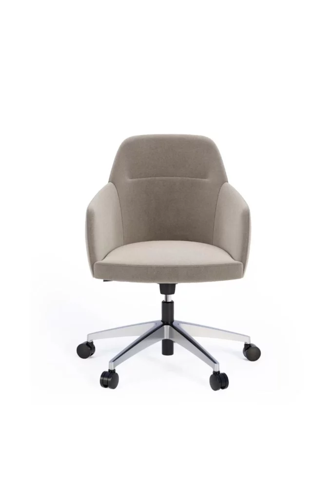 Fauteuil de réunion en tissu Malu