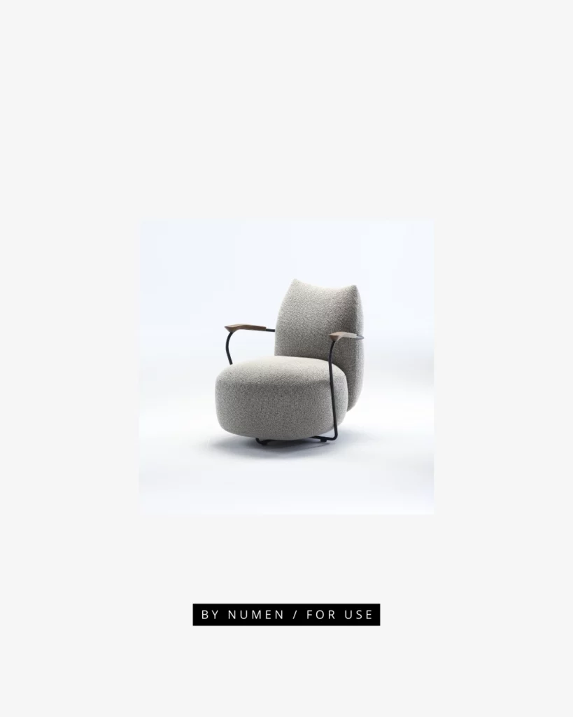 Fauteuil laine bouclé Osmo