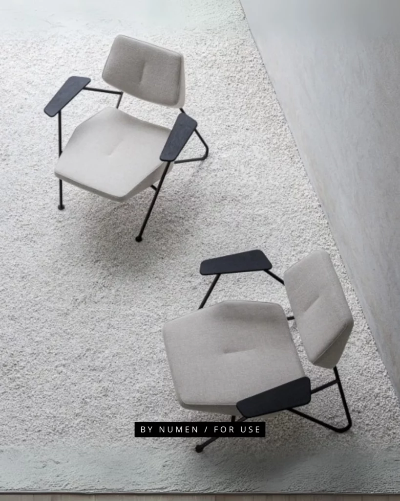 Fauteuil d'accueil design Polygone