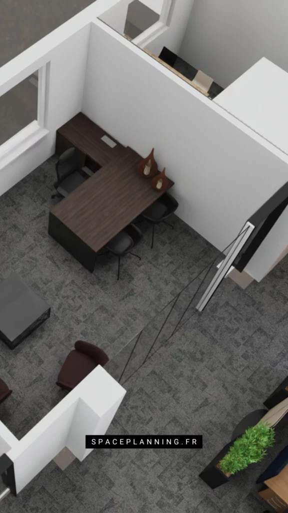 Bureau de direction bois de noyer - Vinci Energies