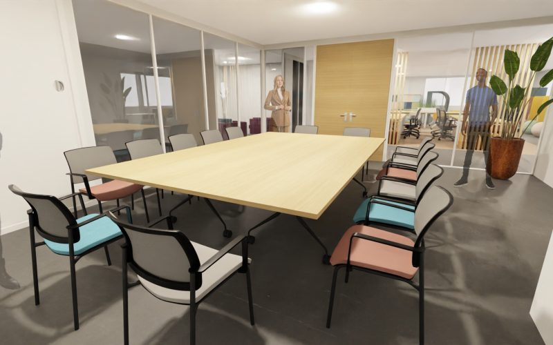 Modélisation d'une salle de réunion en 3D